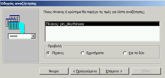 Για να γίνει αυτό, θα πρέπει να φτιάξουμε πρώτα έναν πίνακα με όλα τα πιθανά ονόματα των οδών και στη συνέχεια να δημιουργήσουμε μια σχέση μεταξύ αυτού του πίνακα και του βασικού