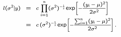 Παράδειγμα IID 2 2 Έστω (Y i σ ) ~ N( μ, σ ), i = 1,.., n (μ γνωστό).