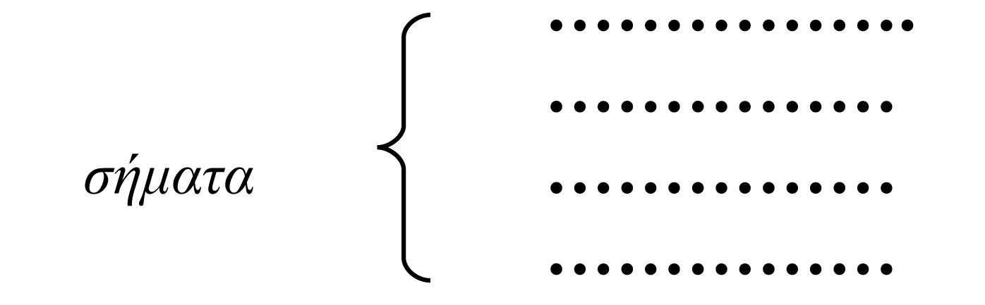 Σχήµα 4: Mικροσκοπικ µοντέλο µετάδοσης µε σήµατα Στο Σχήµα 5 παρουσιάζονται διάφορες αναπαραστάσεις των µαθητών που εντάσσονται σε αυτ το µοντέλο.