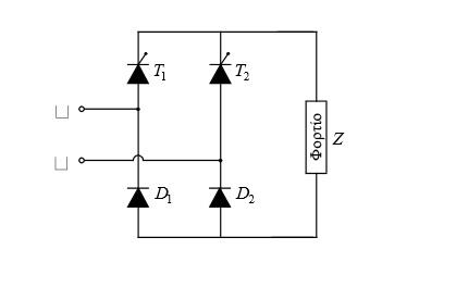 4.4 Μονοφασική πλήρως ελεγχόμενη γέφυρα Η πλήρως ελεγχόμενη μονοφασική γέφυρα, σχ.3.5, αποτελεί την πληρέστερη διάταξη μονοφασικής ανόρθωσης.