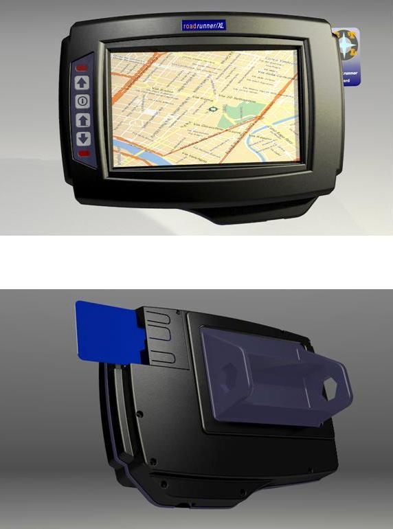 Εικόνα 6: Οθόνη και πίσω μέρος RoadRunner RRPower Συσκευή Η συσκευή παρέχει την τροφοδοσία και έχει εναλλακτική βοήθεια μια μπαταρία.