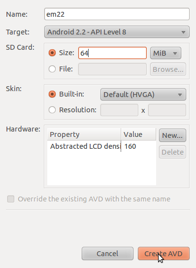 SDK and AVD Manager 5: