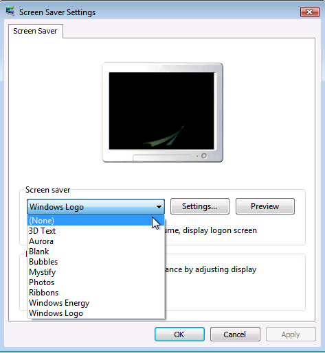 Windows Vista: 15.6 Κάντε δεξί κλικ στην επιφάνεια εργασίας και επιλέξτε Personalize. 15.7 Κάντε κλικ στο Screen Saver.