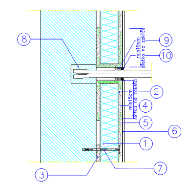 ATLAS STOPTER K-10 / ATLAS HOTER U / ATLAS HOTER S. 6. Τελικός σοβάς από 1.5mm έως 3.mm λείος ή γραφίατος ATLAS CERMIT / 8.