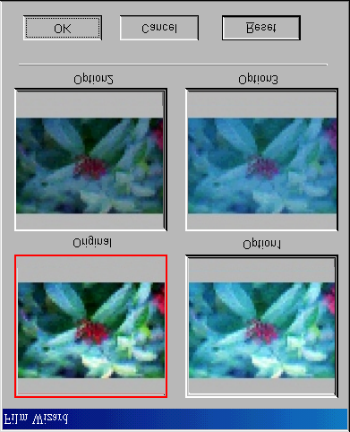 PHOTO MAGIC [ΦΩΤΟΓΡΑΦΙΚΑ ΕΦΕ] Αν επιλέξετε Photo Magic [Φωτογραφικά εφέ], θα εµφανιστεί το ακόλουθο πλαίσιο διαλόγου: Υπάρχουν αρκετές επιλογές βελτίωσης της εικόνας στο αναπτυσσόµενο πλαίσιο-λίστα.