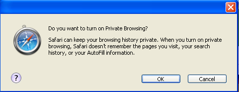 3.3.2 XSS Auditor Με τον XSS Auditor ο Safari φιλτράρει πιθανά κακόβουλα scripts που χρησιμοποιούνται σε cross-site scripting επιθέσεις ώστε ο χρήστης να είναι προστατευμένος. 3.3.3 Ιδιωτική Πλοήγηση