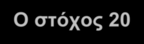 Πολιτική της Ευρωπαϊκής Ένωσης Ο στόχος 20-20-20 20% ελάττωση των εκπομπών διοξειδίου 20%