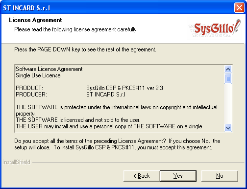 Οδηγός προγράμματος εγκατάστασης καρταναγνώστη SysGillo Βήμα 5 6.