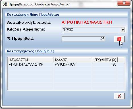 σας. Κατά την καταχώρηση του συµβολαίου η εφαρµογή ελέγχει και