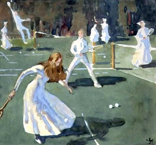 of Tennis in Battersea Park, έργο του