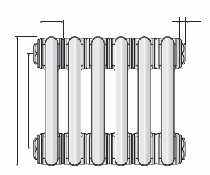 Σωληνωτά θερμαντικά σώματα multicolonna radiators Μοντέλο 5-στηλο 5/300 5/350 5/400 5/450 5/500 5/550 5/600 5/685 5/750 5/885 5/900 5/1000 5/1100 5/1200 5/1500 5/1800 5/2000 5/2200 5/2500 5/2800