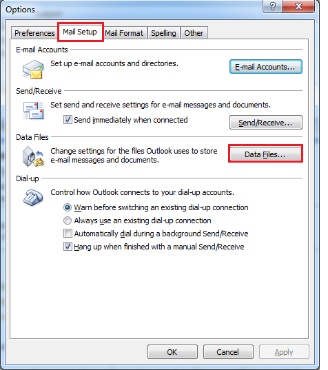 4. MS-Outlook 2007 Για ρύθμιση της αυτόματης αρχειοθέτησης στο Outlook 2013 ακολουθήστε την διαδικασία δημιουργίας προσωπικού φακέλου, ρύθμιση της αυτόματης αρχειοθέτησης και ρύθμιση φακέλου για