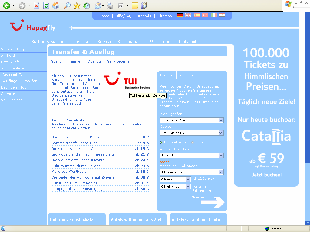 TUI TUI Destinations Destinations micro-site