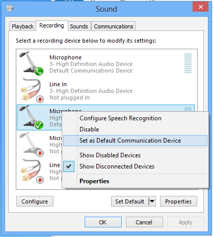Εναλλαγή συσκευών ήχου και εγγραφής Για εναλλαγή μεταξύ των συσκευών ήχου και εγγραφής από το Phoebus control box και την υποδοχή ήχου FIO: 1.