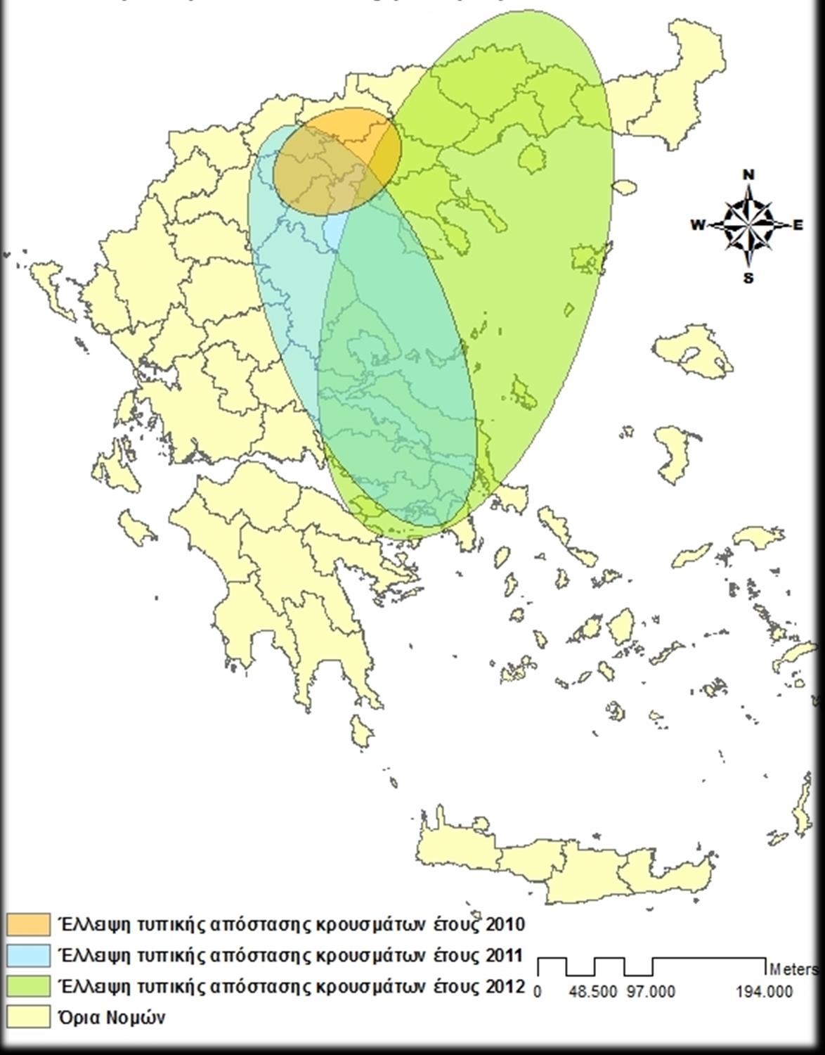 2010 2011 2012 Prefectures Spatial