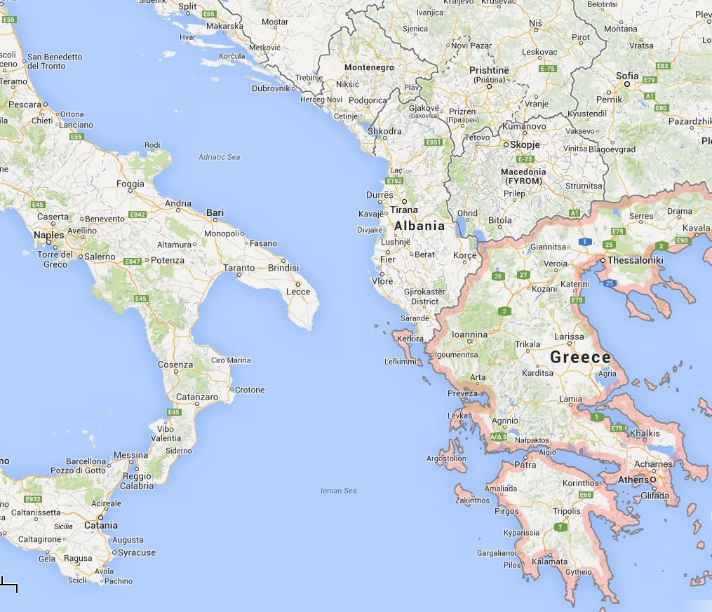 Συστήματα Υ/Θ στην περιοχή Η παραγωγική Μεσοζωική λεκάνη στην Αλβανία, γνωστή ως Ζώνη της Ιονίου, συνεχίζει νότια στην Δυτική Ελλάδα όπου είναι ελλιπώς εξερευνημένη Rospo Mare 1975 100 MMBO / 1 TCF