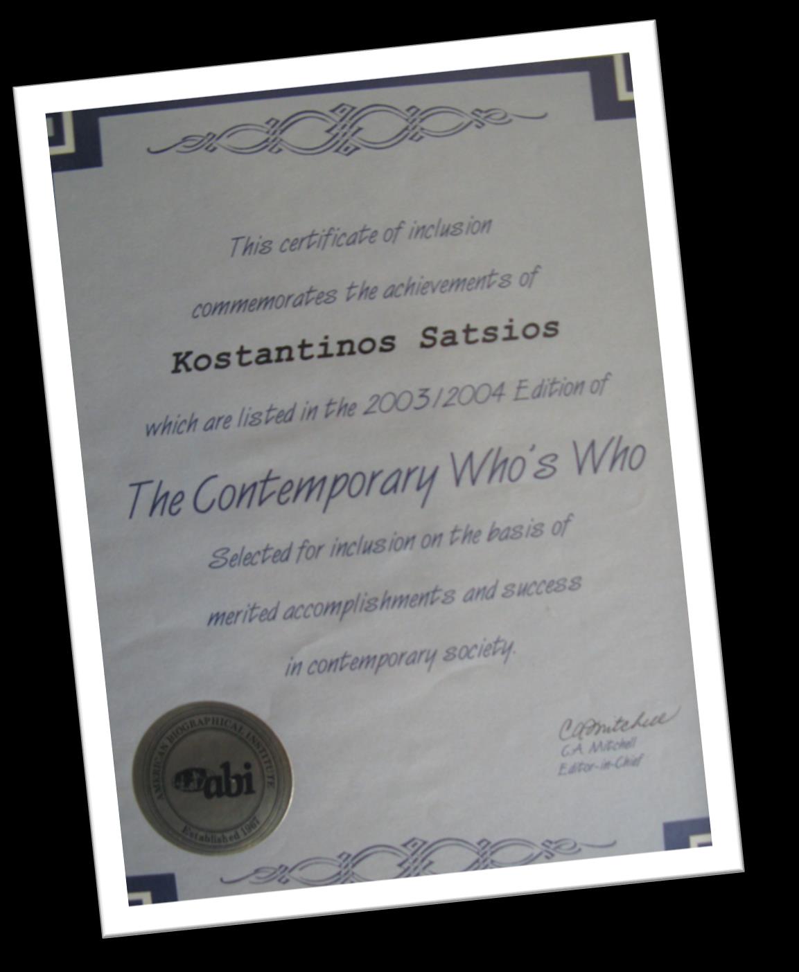 The Contemporary Who s Who