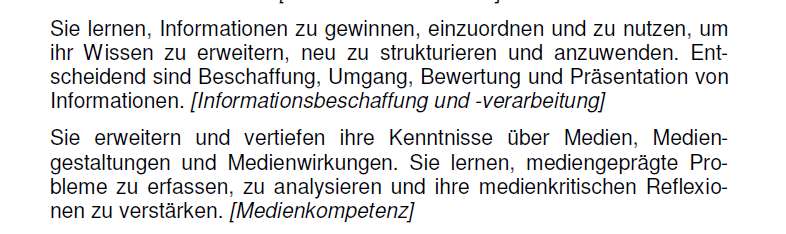 Ministerium für Bildung, Wissenschaft und Weiterbildung Rheinland-Pfalz (1998) Lehrplan