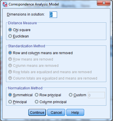 Εικόνα 4: Model menu 2. Statistics menu Στην Εικόνα 5 εμφανίζεται το Statistics Menu, στο οποίο επιλέγουμε τις ποσότητες που θα εμφανισθούν στην έξοδο δεδομένων (Output) των αποτελεσμάτων.
