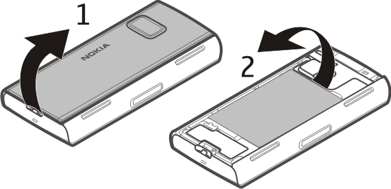 12 Ξεκινώντας Τοποθέτηση κάρτας SIM και μπαταρίας Τοποθέτηση της κάρτας SIM Σημαντικό: Για να αποφευχθεί κάθε ενδεχόμενο φθοράς της κάρτας SIM, αφαιρείτε πάντα την μπαταρία πριν τοποθετήσετε ή