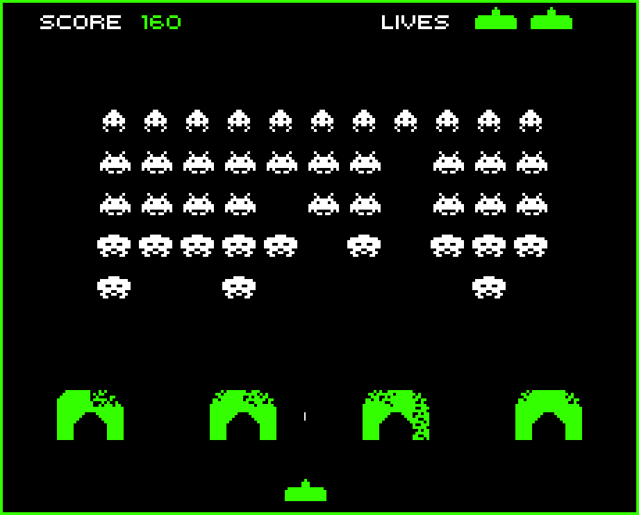 Space Invaders Εάν οι παίκτες πυροβολούσαν μη ανακυκλώσιμα υλικά; Όχι ισχυρό μήνυμα για την ανακύκλωση Η δράση του