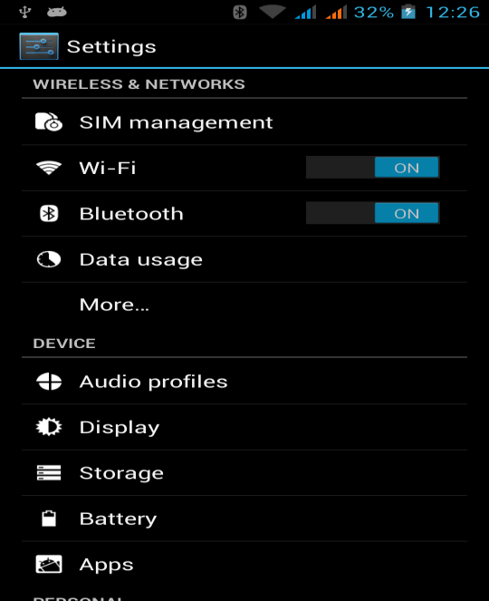 3.9 Settings (Ρυθμίσεις) Μέσω αυτού του μενού μπορείτε να προσαρμόσετε τις ρυθμίσεις του τηλεφώνου σας.