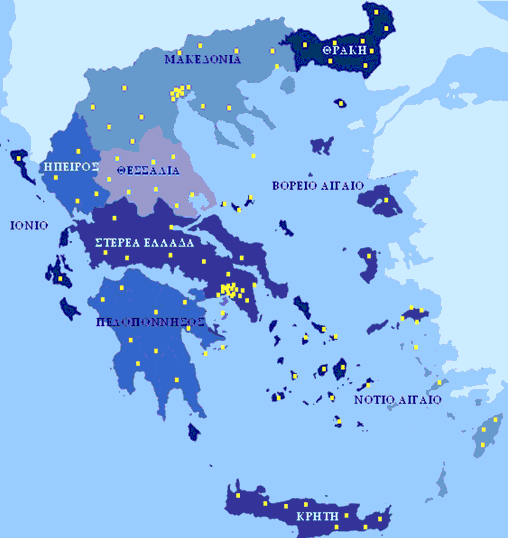 Σχήμα 5.5. Αριθμός συμβεβλημένων δήμων (Πηγή: Ανακύκλωση Συσκευών Α.Ε., 2010). Εικόνα 5.5. Οι συνεργαζόμενοι δήμοι με την Ανακύκλωση Συσκευών Α.