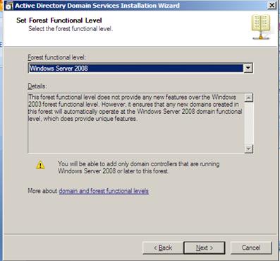 Αν όλοι οι ελεγκτές τομείς σε ένα τομέα ή ένα δάσος έχουν Windows 2003 Server και το επίπεδο λειτουργικότητας είναι επίσης σε Windows 2003 τότε όλες οι δυνατότητες του αντίστοιχου λειτουργικού είναι