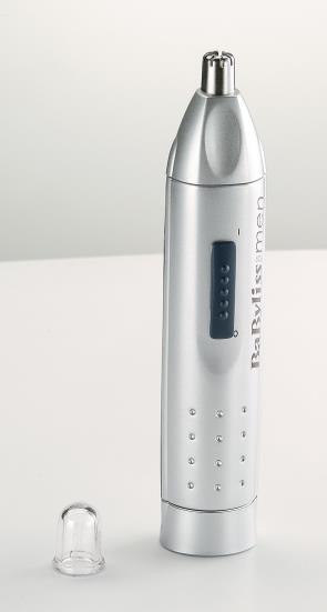 NOSE TRIMMER E600XE Κυκλικό σύστημα κοπής που αφαιρεί με ασφάλεια και ταχύτητα τις ανεπιθύμητες τρίχες από τη μύτη και τα αυτιά Αποσπώμενη