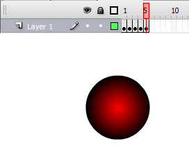 Βήμα 2 ο : Τοποθετήστε το ποντίκι στο frame που βρίσκεται ο κύκλος που φτιάξατε και πατήστε δεξί κλικ. Στο μενού που εμφανίζεται επιλέξτε <<Copy frames>>.