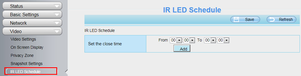 Alarm Pictures Save To (Αποθήκευση στιγμιότυπων συναγερμού σε): FTP.