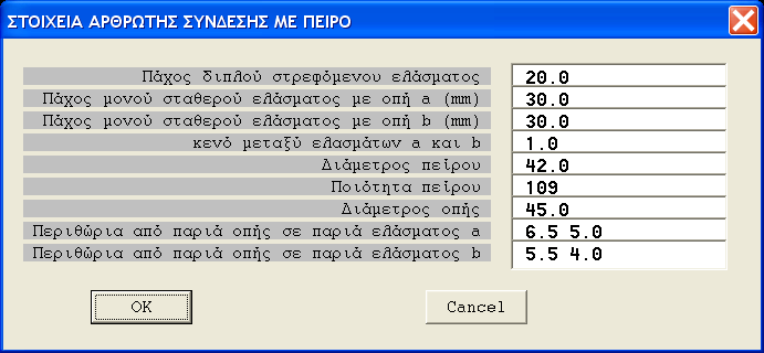 102 Multisoft Αρθρωση με Πείρο Στη σύνδεση αυτή η οποία χρησιμοποιείται για την πραγματοποίηση άρθρωσης