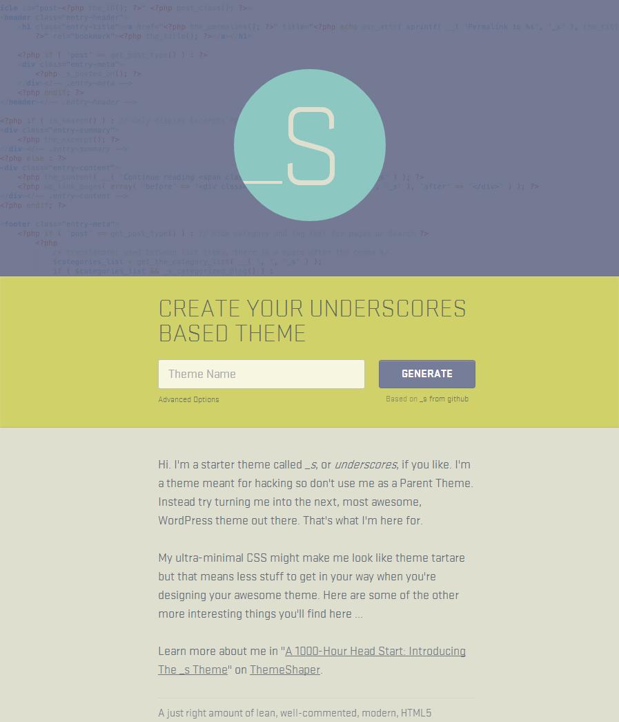 Starter Themes Naked