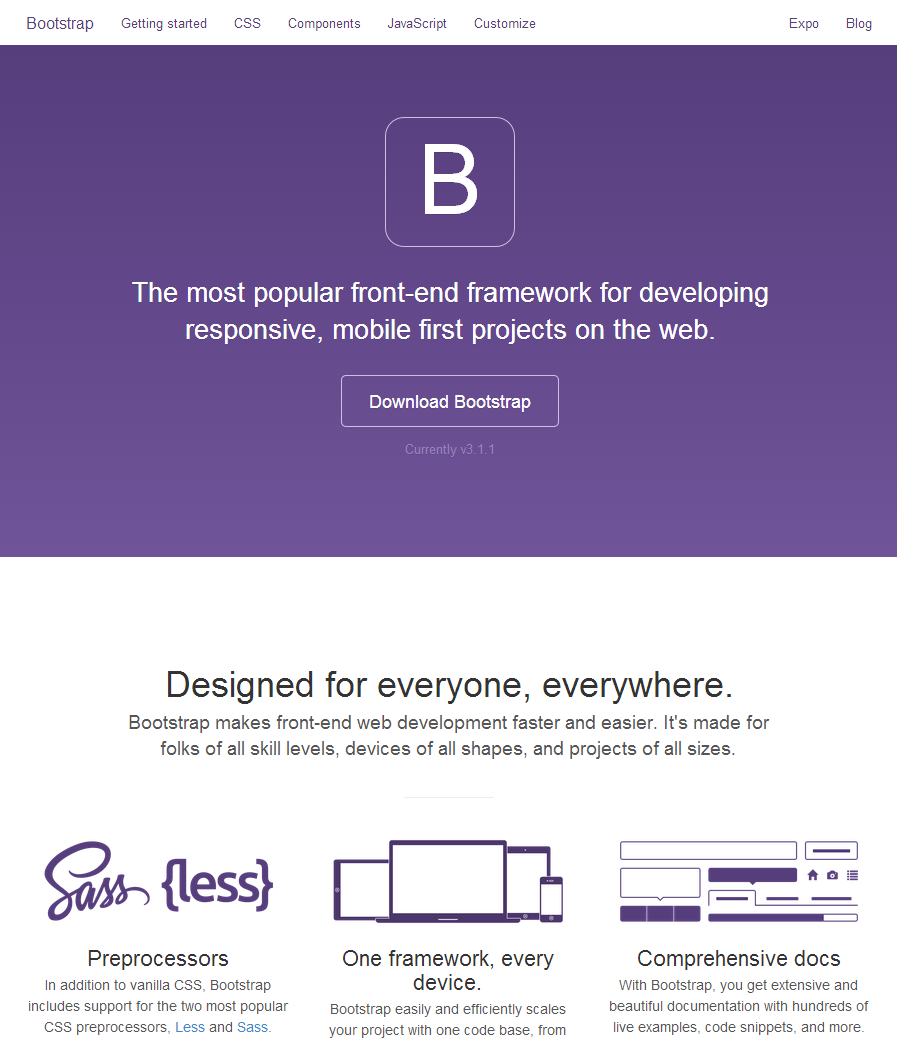 Twitter Bootstrap http://getbootstrap.