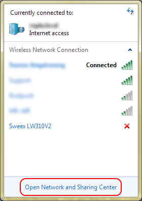 Κοινής Χρήσης (Network and Sharing Center), κάντε κλικ στο Διαχείριση ασύρματων δικτύων ( Manage wireless networks ): 3 Θα ανοίξει το παράθυρο Διαχείριση Ασύρματων Δικτύων (Manage Wireless Networks).