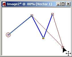 Pen Tool (Σχεδίαση Γραµµών, Επεξεργασία Σηµείων Σχηµάτων) 16 Το εργαλείο της πένας µου δίνει την δυνατότητα να δηµιουργήσουµε γραµµές (διανυσµατικές και µη) οι οποίες µπορεί να είναι ευθείες ή
