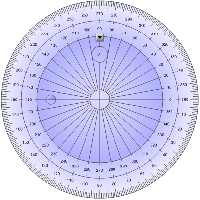 Κ Ε Φ Α Λ Α Ι Ο 8 Χρήση του Λογισμικό SMART Ntebk στην τάξη σας Για προβολή του μοιρογνωμονίου ως πλήρους κύκλου 1. Πατήστε τον μπλε κύκλο δίπλα στην ετικέτα 180 στον εσωτερικό κύκλο αριθμών. 2.