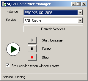 Ακολουθεί η οθόνη σύνδεσης διακομιστή SQL.