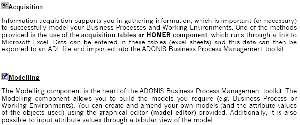 ADONIS Business Process Management toolkit The ADONIS Business