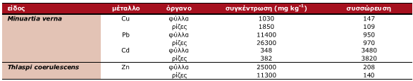 Βαρέα Μέταλλα: πρόβλημα νο2 Τα βαρέα μέταλλα έχουν την ικανότητα να συσσωρεύονται στους οργανισμούς και να εισέρχονται στην τροφική αλυσίδα Συγκέντρωση και συσσώρευση (ως λόγος