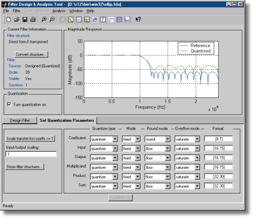 Design and Simulate Filters Demo