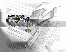 Φροντίδα οχήματος 171 Λάδι κινητήρα Ελέγχετε χειροκίνητα τη στάθμη λαδιού κινητήρα τακτικά για να αποφύγετε τυχόν ζημιά στον κινητήρα. Βεβαιωθείτε ότι χρησιμοποιείται λάδι σωστών προδιαγραφών.