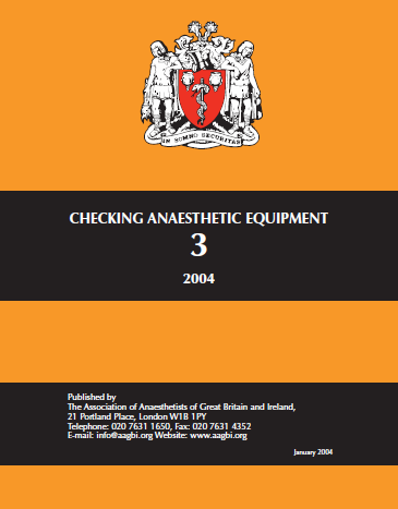 ΚΑΤΕΥΘΥΝΤΗΡΙΕΣΟ ΗΓΙΕΣ AAGBI EAΕ 2004 CHECKING ANAESTHETIC