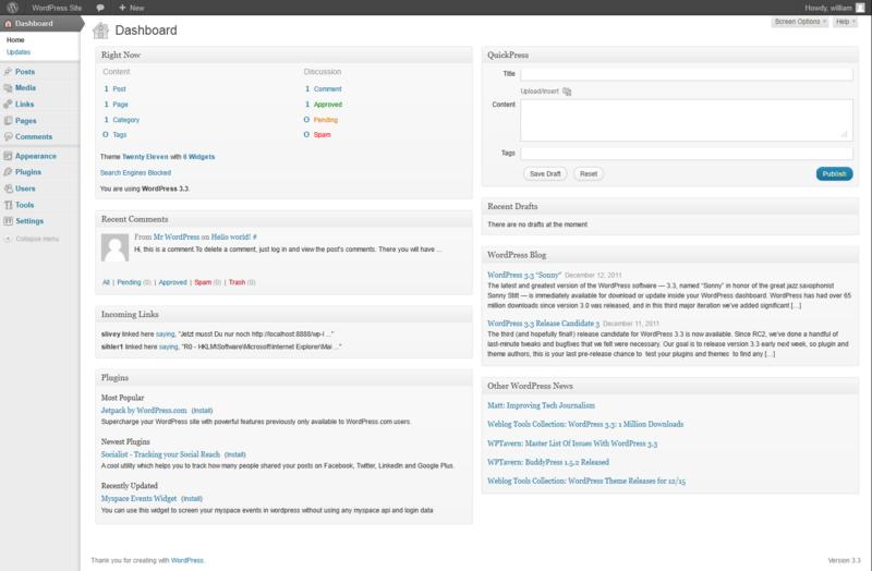 2. Creating a new post on the OER Growers blog In order to create a post you should first log in Figure 1: Log in After logging in you are on the main