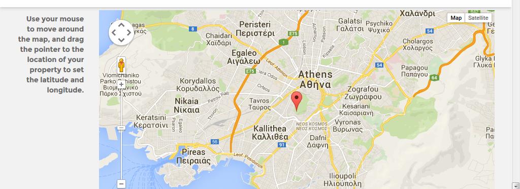 Μόλις συμπληρώσετε τα παραπάνω στοιχεία τοποθεσία, ο κόκκινος δείκτης θα έχει μετακινηθεί στην τοποθεσία που βρίσκεται η ιδιοκτησία σας.