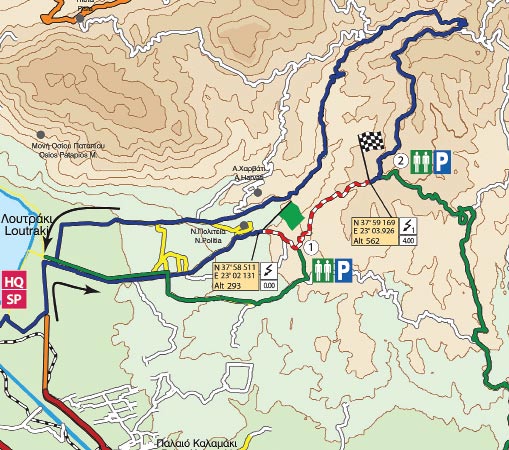 POWER STAGE (ΝΕΟ ΛΟΥΤΡΑΚΙ) Ε.Δ. 18 ΚΥΡΙΑΚΗ 19 ΙΟΥΝΙΟΥ 2011 / Μήκος: 4,00 χλμ. Ωράριο κλεισίματος διαδρομής: 06:03* Ωράριο πρώτου αυτοκινήτου: 14:11 *Η Power Stage είναι τα 4 πρώτα χλμ. της ε.δ. Άγιοι Θεόδωροι και θα τηρηθεί το ωράριο κλεισίματος που ισχύει για τους Αγίους Θεοδώρους.