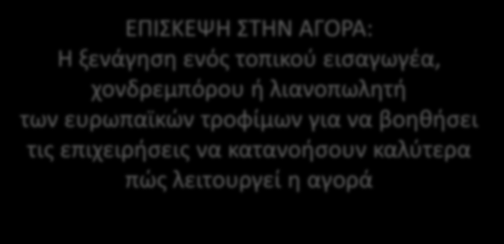 Πολλές χώρες, μια μοναδική φόρμα Η FHW σας βοηθάει να γνωρίσετε την αληθινή τοπική αγορά : ΕΠΙΣΚΕΨΗ ΣΤΗΝ ΑΓΟΡΑ: Η ξενάγηση ενός τοπικού