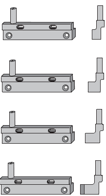 Κλείστρα Κλείδωμα πατζουριού αυτόματο με κουμπί Αμφιδέξιο 25 37 15 25 17-30 Θέση για 17, 20, 25 και 30 mm απόσταση σε ξύλινα κουφώματα Αντίκρυσμα κλειδώματος για