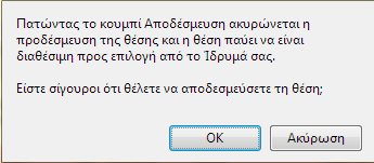 Στον ακόλουθο πίνακα φαίνεται ο χρωματικός κώδικας των καταστάσεων των επιλεγμένων θέσεων Πρακτικής Άσκησης. 1.3.