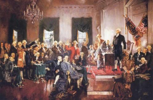 Κογκρέσσο ή Γερουσία 1787: Το Συντακτικό Κογκρέσο κατορθώνει να συγκεράσει τις δύο αντίθετες τάσεις στη Συνέλευση (ισχυρή κεντρική εξουσίααυτονομία κάθε πολιτείας) και